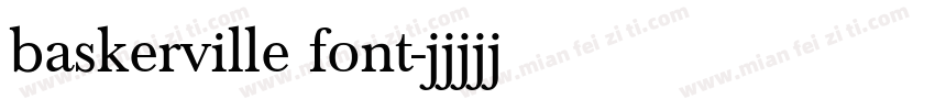 baskerville font字体转换